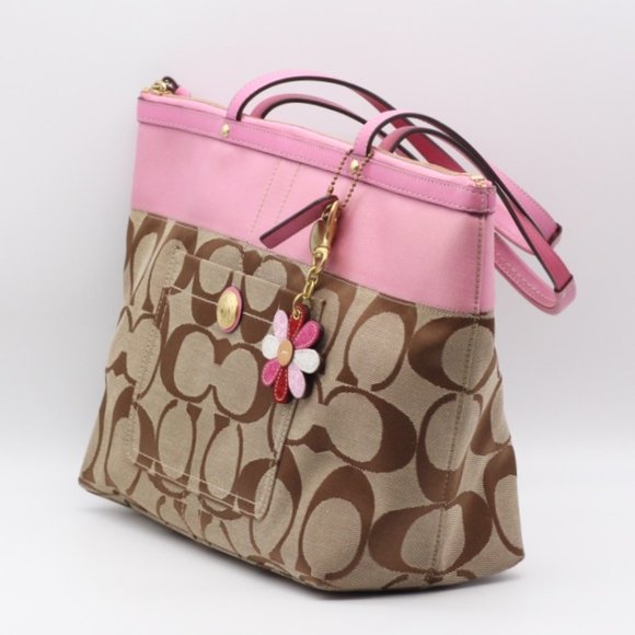 Coach Signature Stripe Tote 11691 - Picture 2 of 10